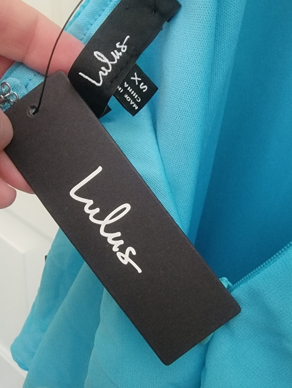 Lulu's Aqua Blue Tier And Now Ruffle Maxi Dress Sz XS - Picture 9 of 11